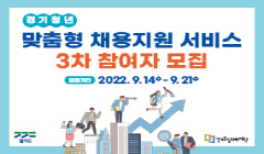 2022년 경기청년 맞춤형 채용지원 서비스 사업 3차 참여자 모집