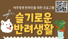 여주시 청년활동지원센터 슬기로운 반려생활 프로그램 참가자 모집